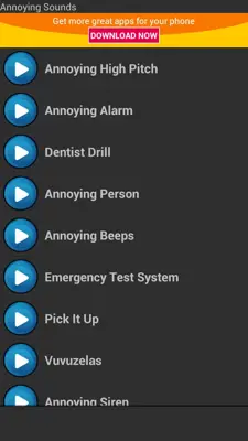 Annoying Sounds android App screenshot 3